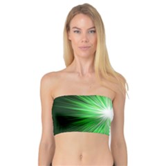 Green Blast Background Bandeau Top by Mariart