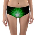 Green Blast Background Reversible Mid-Waist Bikini Bottoms View1