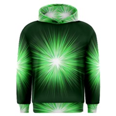 Green Blast Background Men s Overhead Hoodie