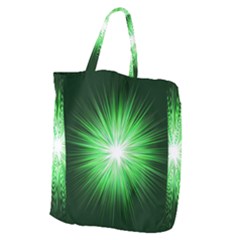 Green Blast Background Giant Grocery Tote