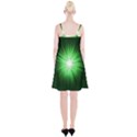 Green Blast Background Spaghetti Strap Velvet Dress View2