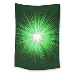 Green Blast Background Large Tapestry