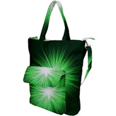 Green Blast Background Shoulder Tote Bag