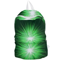 Green Blast Background Foldable Lightweight Backpack