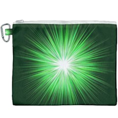 Green Blast Background Canvas Cosmetic Bag (xxxl)