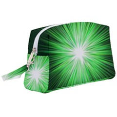 Green Blast Background Wristlet Pouch Bag (large) by Mariart