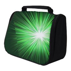 Green Blast Background Full Print Travel Pouch (small) by Mariart