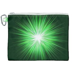 Green Blast Background Canvas Cosmetic Bag (xxl)