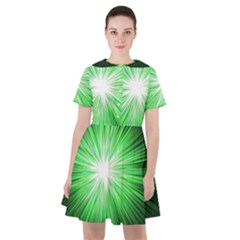 Green Blast Background Sailor Dress by Mariart