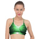 Green Blast Background Basic Training Sports Bra View1