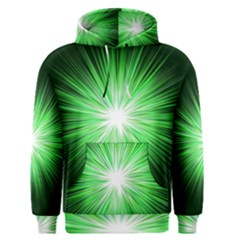 Green Blast Background Men s Pullover Hoodie