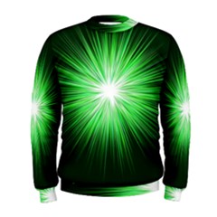 Green Blast Background Men s Sweatshirt