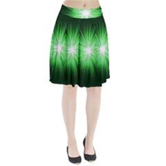 Green Blast Background Pleated Skirt by Mariart