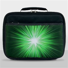 Green Blast Background Lunch Bag