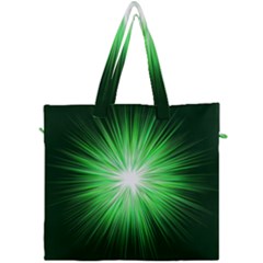 Green Blast Background Canvas Travel Bag by Mariart