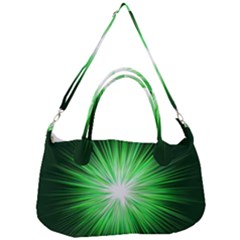 Green Blast Background Removal Strap Handbag