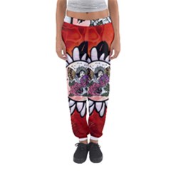 Wonderful Fairy With Butterflies And Roses Women s Jogger Sweatpants by FantasyWorld7