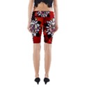 Wonderful Fairy With Butterflies And Roses Yoga Cropped Leggings View2