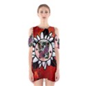 Wonderful Fairy With Butterflies And Roses Shoulder Cutout One Piece Dress View1