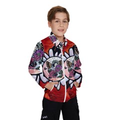 Wonderful Fairy With Butterflies And Roses Kids  Windbreaker