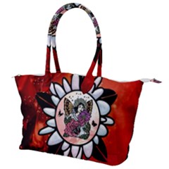 Wonderful Fairy With Butterflies And Roses Canvas Shoulder Bag