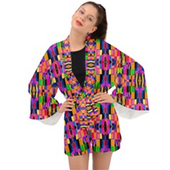 Abstract 16 Long Sleeve Kimono