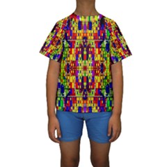 Abstract 19 Kids  Short Sleeve Swimwear by ArtworkByPatrick