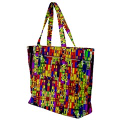 Abstract 19 Zip Up Canvas Bag by ArtworkByPatrick