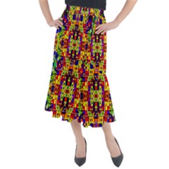 Abstract 19 Midi Mermaid Skirt