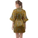 A Star In Golden Juwels Half Sleeve Satin Kimono  View2