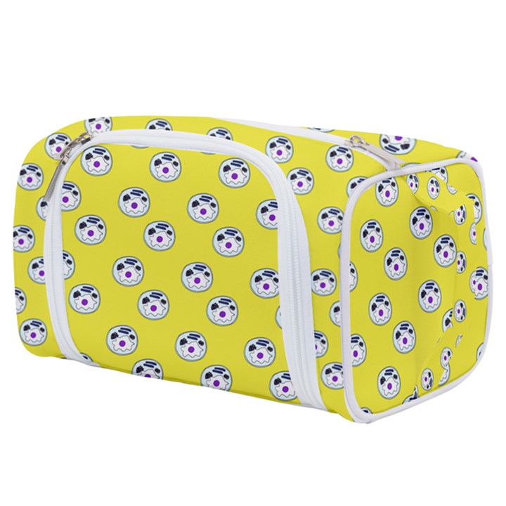 English Breakfast Yellow Pattern Toiletries Pouch