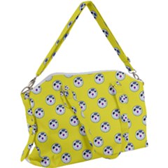 English Breakfast Yellow Pattern Canvas Crossbody Bag