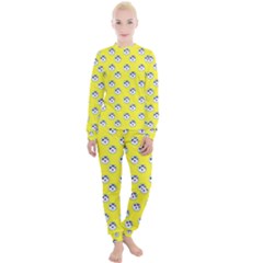 English Breakfast Yellow Pattern Women s Lounge Set by snowwhitegirl