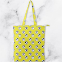 English Breakfast Yellow Pattern Double Zip Up Tote Bag by snowwhitegirl