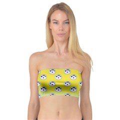 English Breakfast Yellow Pattern Mint Ombre Bandeau Top by snowwhitegirl