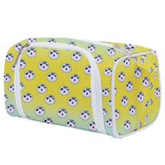 English Breakfast Yellow Pattern Mint Ombre Toiletries Pouch