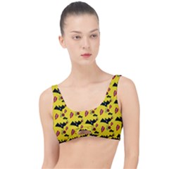 Bat Rose Lips Yellow Pattern The Little Details Bikini Top