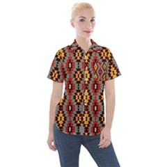 Abstract 18 Women s Short Sleeve Pocket Shirt