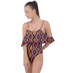 Abstract 18 Drape Piece Swimsuit