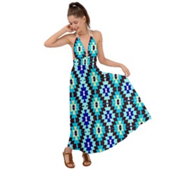 Abstract 18 1 Backless Maxi Beach Dress