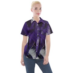 Violet Women s Short Sleeve Pocket Shirt