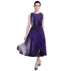 Violet Round Neck Boho Dress