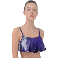 Violet Frill Bikini Top