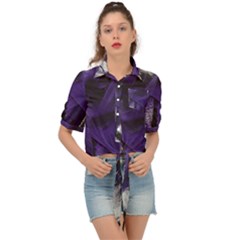 Violet Tie Front Shirt 