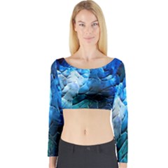 Petals Long Sleeve Crop Top by WILLBIRDWELL