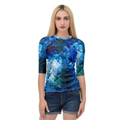 Petals Quarter Sleeve Raglan Tee