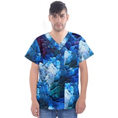 Petals Men s V-neck Scrub Top