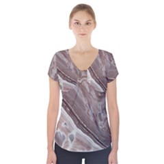 Mud Short Sleeve Front Detail Top by WILLBIRDWELL