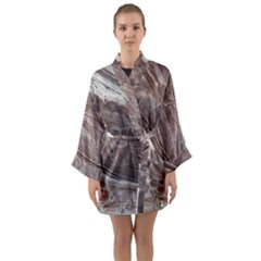 Mud Long Sleeve Satin Kimono