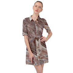 Mud Belted Shirt Dress